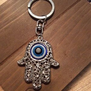 Hamsa hand keychain